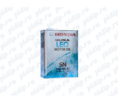 Купить Моторное масло HONDA ULTRA LEO SN 0w-20 4 литра 