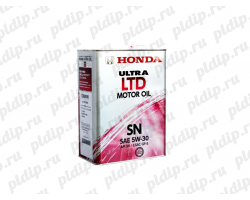 Моторное масло HONDA Ultra LTD API SAE 5W/30 SN/GF-5, 4 литра 